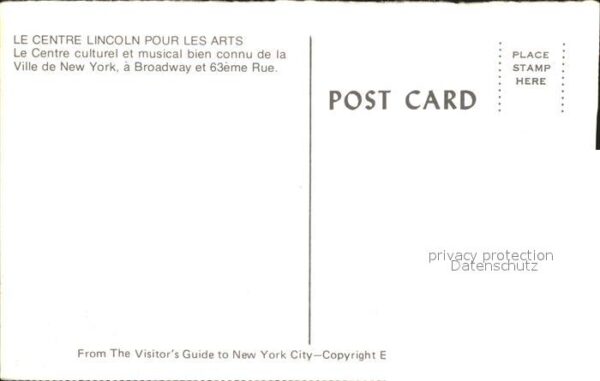 New York City Le Centre Lincoln pour les Arts – Bild 2