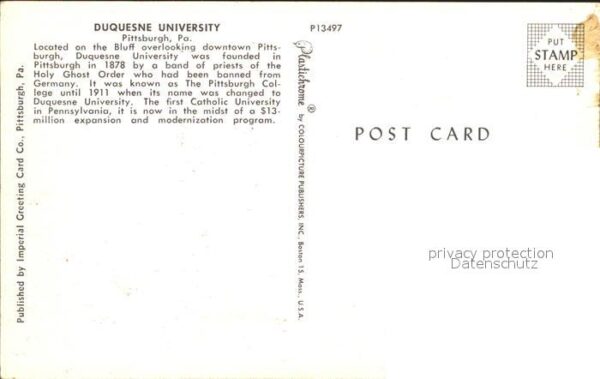 Pittsburg Pennsylvania Duquesne University – Bild 2
