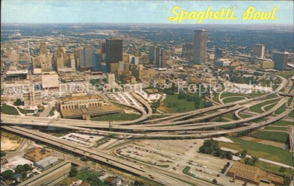 Houston  Texas USA Fliegeraufnahme Spaghetti Bowl Schnells