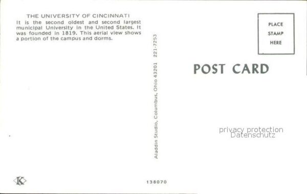 Cincinnati Ohio Fliegeraufnahme University – Bild 2