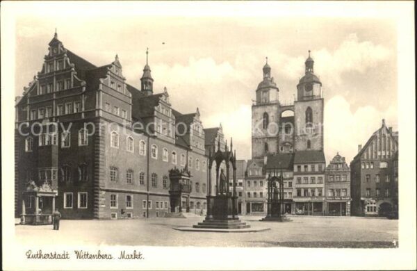 Wittenberg Lutherstadt Marktplatz