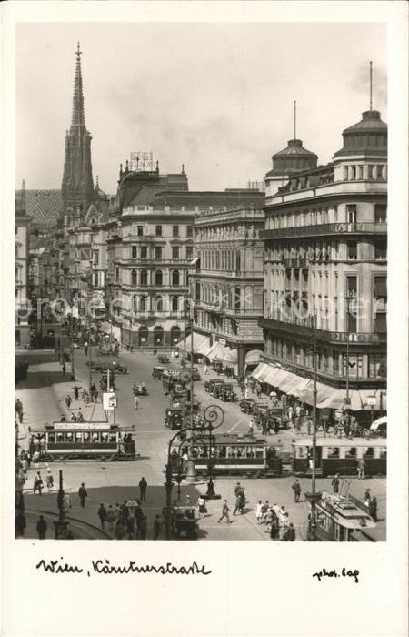 Wien Kärntnerstrasse Strassenbahn
