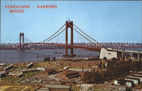 New York City Verrazano Narrows Bridge Brooklyn an Ri