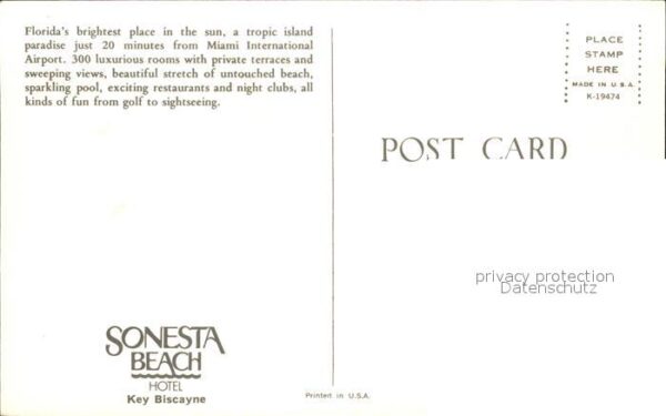 Miami Beach Sonesta Beach Hotel Fliegeraufnahme – Bild 2