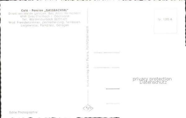 Gras-Ellenbach Cafe Pension Gassbachtal – Bild 2