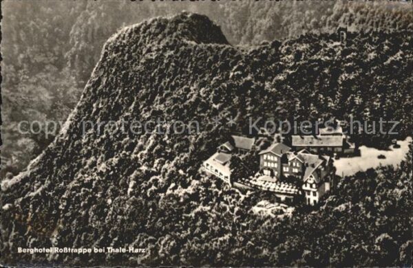 Thale Harz Fliegeraufnahme Berghotel Rosstrappe