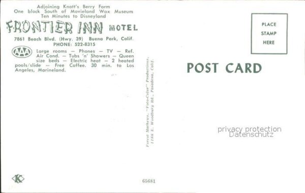 Buena Park Frontier Inn Hotel – Bild 2