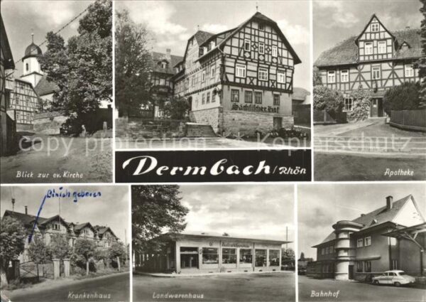 Dermbach Thueringen Rhoen Krankenhaus Apotheke Bahnhof