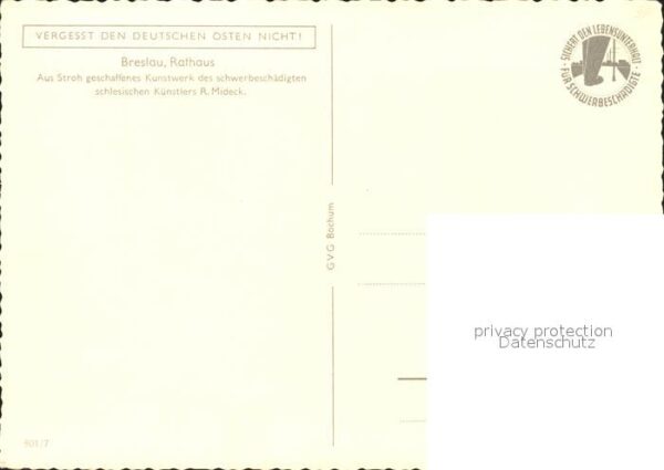 Breslau Niederschlesien Rathaus im 14. Jahrhundert Modell aus S – Bild 2