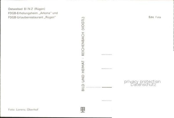 Binz Ruegen FDGB Erholungsheim Arkona – Bild 2