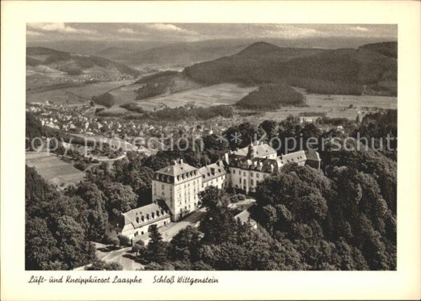Laasphe Fliegeraufnahme Schloss Wittgenstein