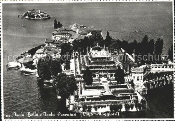Isola Bella Lago Maggiore Fliegeraufnahme Isola Pescatori