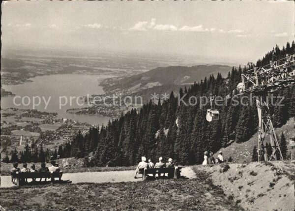 Rottach-Egern Wallbbergbahn Blick auf Tegernsee