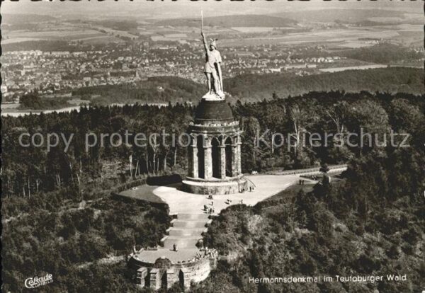 Hermannsdenkmal Fliegeraufnahme