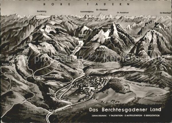 Berchtesgaden Panoramakarte
