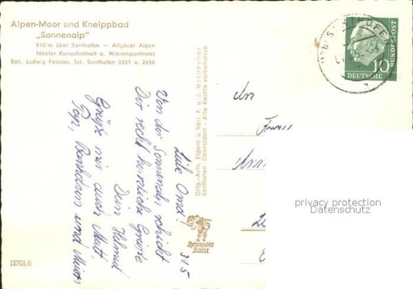 Sonthofen Oberallgaeu Kneippbad Sonnenalp – Bild 2