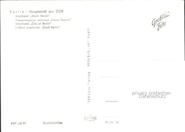 Berlin Interhotel Stadt Berlin – Bild 2