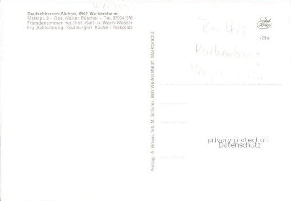 Weikersheim Deutschherren Stuben – Bild 2