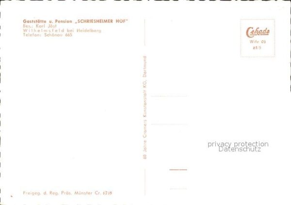 Wilhelmsfeld Gaststätte Pension Schriesheimer Hof – Bild 2
