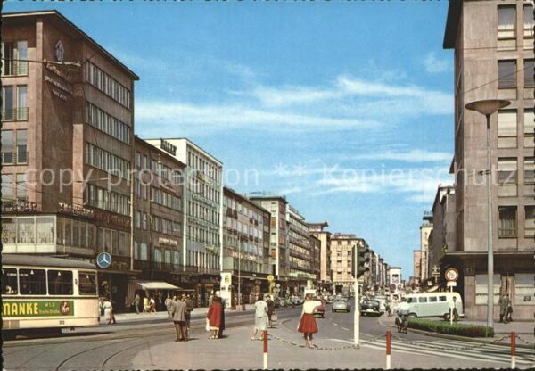 Mannheim Planken Strassenbahn