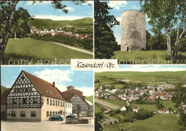 Kasendorf Oberfranken Turm Gasthaus Ortsansichten