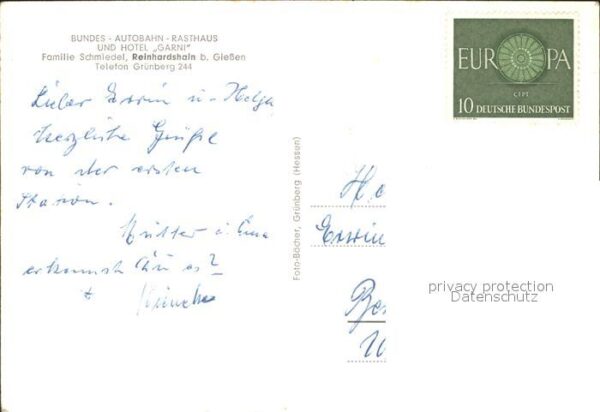 Reinhardshain Bundes Autobahn Rasthaus Hotel Garni – Bild 2