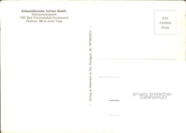 Kochendorf Steinsalzbergwerk Festsaal – Bild 2