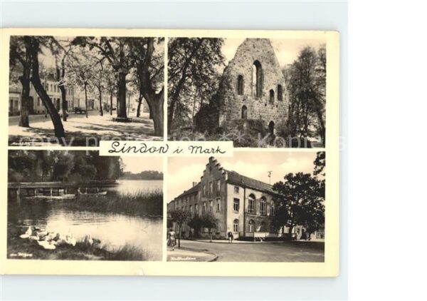 Lindow Mark Marktplatz Kulturhaus See