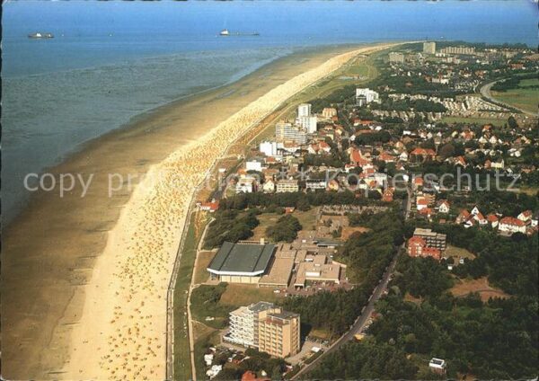 Duhnen Nordsee Fliegeraufnahme Meerwasserwellenschwimm