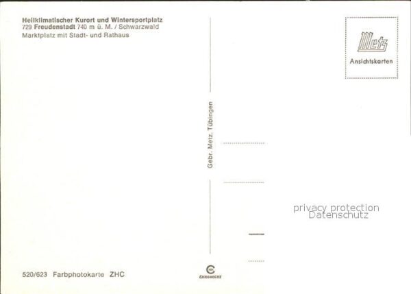 Freudenstadt Marktplatz Stadt Rathaus – Bild 2