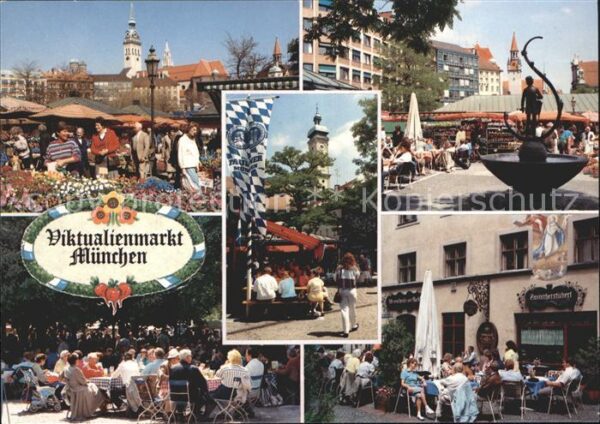 Muenchen Viktualienmarkt Peterskirche Valentinbr