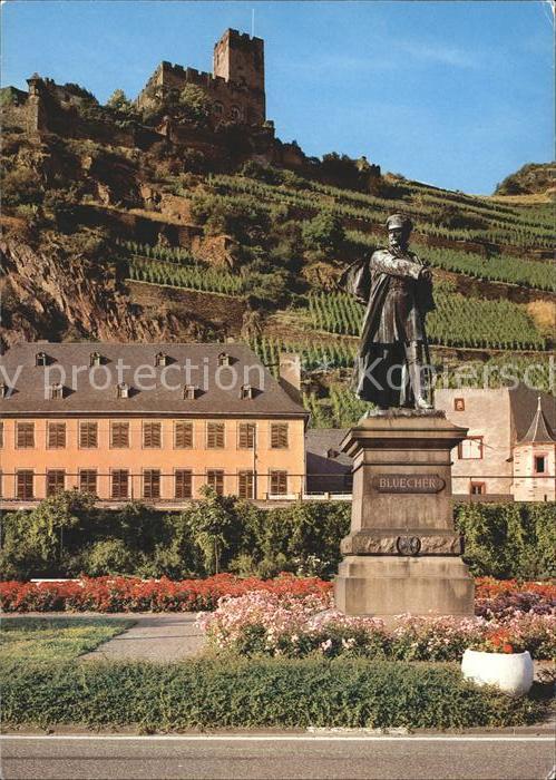 Kaub Blücherdenkmal Burg Gutenfels
