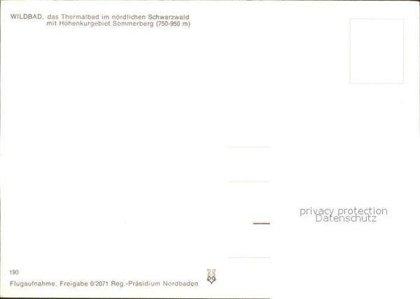 Wildbad Schwarzwald Thermalbad Sommerberg Fliegeraufnahme – Bild 2