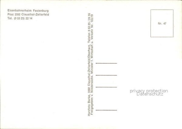 Clausthal-Zellerfeld Eisenbahnerheim Festenburg – Bild 2