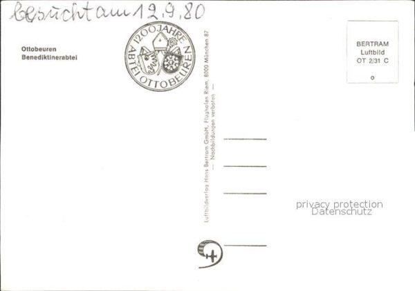 Ottobeuren Benediktinerabtei Fliegeraufnahme – Bild 2