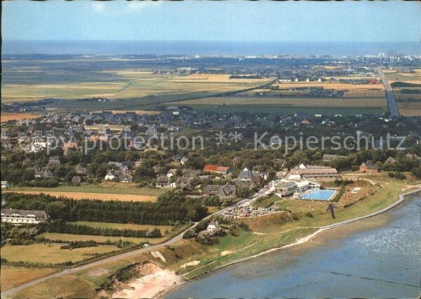 Keitum Sylt Fliegeraufnahme Wattenmeer Westerland
