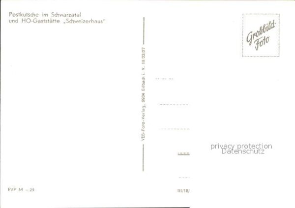 Schwarzatal Postkutsche HO Gaststätte Schweizerhaus – Bild 2