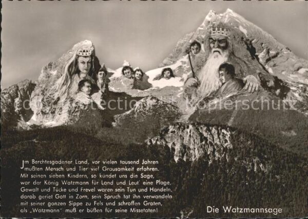 Berchtesgaden Watzmannsage sieben Kinder König