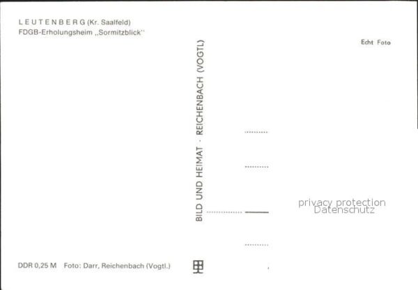 Leutenberg Thueringen FDGB Erholungsheim Sormitzblick – Bild 2