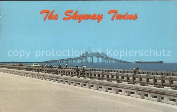 Bruecken Bauwerke Sunshine Skyway Twins Spans Tampa Bay