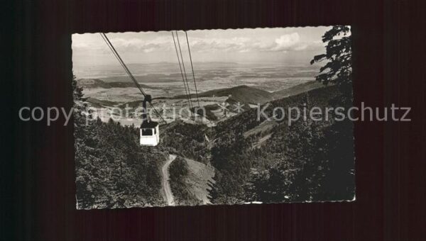 Seilbahn Schauinsland Rheintal Freiburg im Breis
