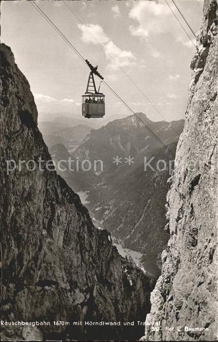 Seilbahn Rauschberg Hörndlwand Trauntal Foto-E.-