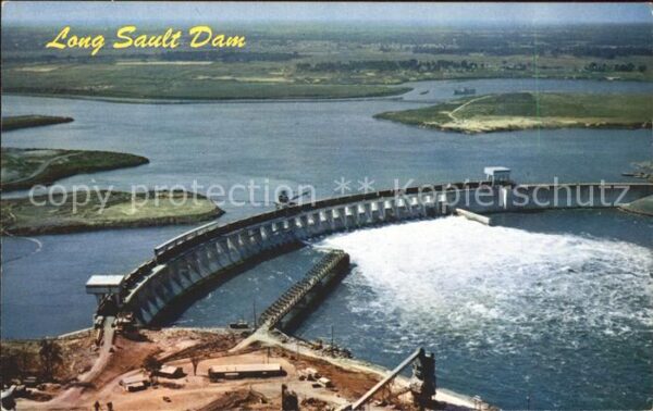 Staudamm Talsperre Long Sault Spillway Dam St. Lawrence Se