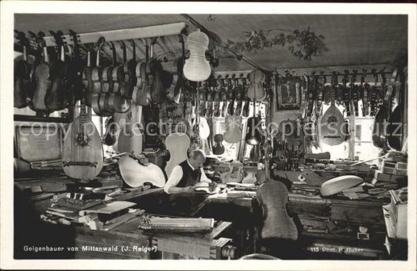 Geige Geigenbauer Mittenwald J. Reiger Foto-H