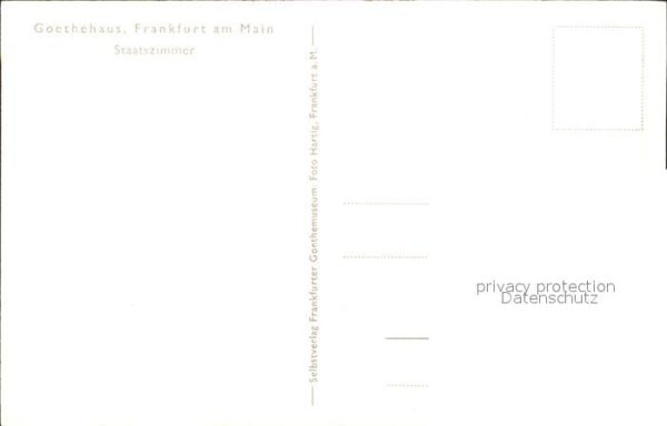 Goethe Johann Wolfgang von Goethehaus Frankfurt am Main Staatszimm – Bild 2
