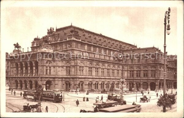 Opergebaeude Wien I. Strassenbahn
