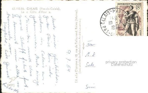 Dampfer Oceanliner Cote d_Azur Calais – Bild 2