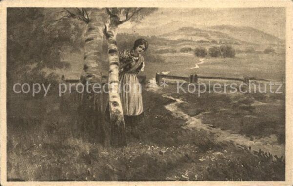 Kuenstlerkarte W. Köflacher Sommerlust Nr. 543