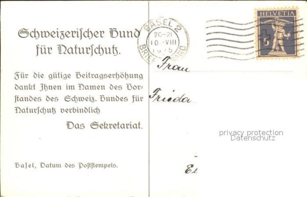 Reh Bund Naturschutz Schweiz Basel Spendenk – Bild 2