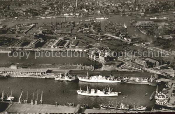 Hafenanlagen Hamburg Fliegeraufnahme